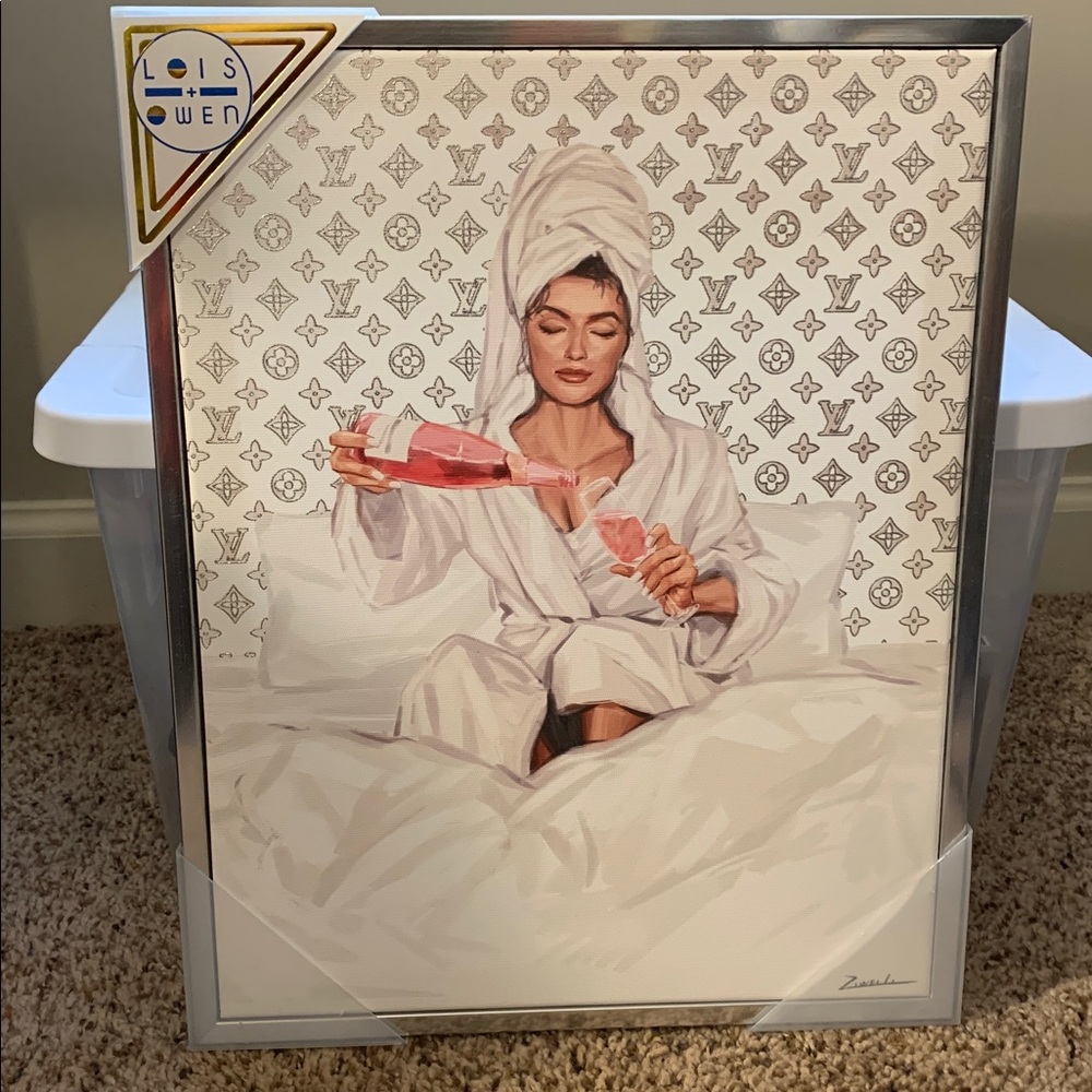 FASHION INSPIRED Luxury Spa Day Picture with Silver Frame